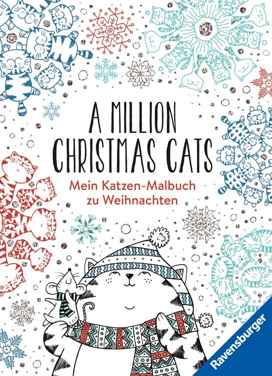 Produktbild: A Million Christmas Cats: Mein Katzen-Malbuch zu Weihnachten