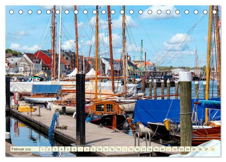 Produktbild: Bezauberndes Flensburg (Tischkalender 2026 DIN A5 quer), CALVENDO Monatskalender
