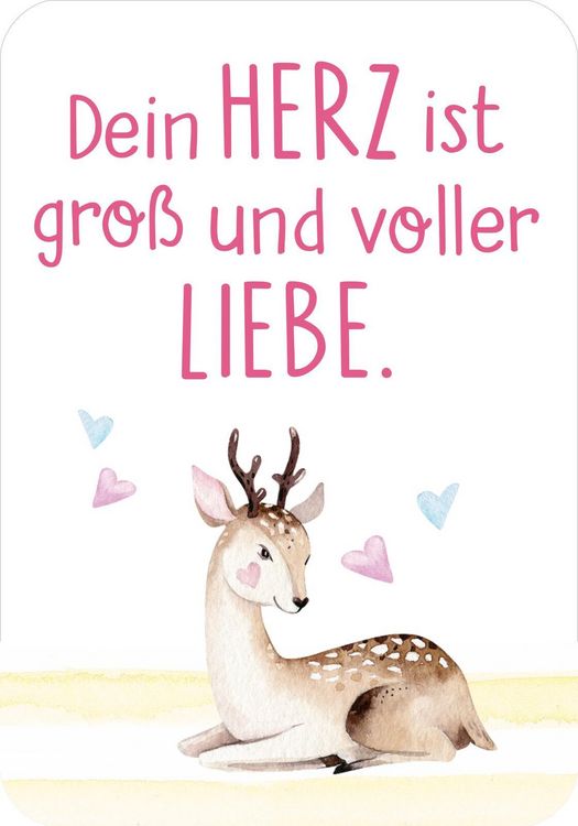 Produktbild: Mutmachkarten &ndash; Einhorn (Aquarelloptik)