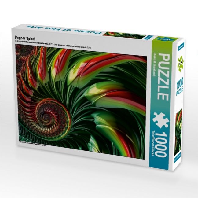 Produktbild: CALVENDO Puzzle Pepper Spiral | 1000 Teile Lege-Gr&ouml;&szlig;e 64x48cm Foto-Puzzle f&uuml;r gl&uuml;ckliche Stunden