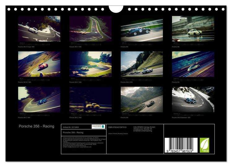 Produktbild: Porsche 356 - Racing (Wandkalender 2026 DIN A4 quer), CALVENDO Monatskalender