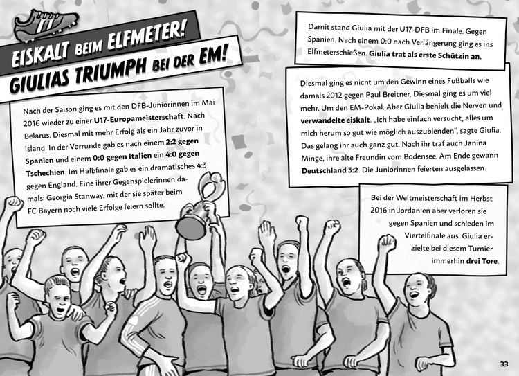 Produktbild: Meine Fu&szlig;ballheldin Giulia Gwinn &ndash; Ihre Geschichte, ihre Spiele, ihre Rekorde
