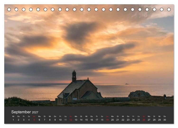 Produktbild: Bretagne - Cap Sizun (Tischkalender 2027 DIN A5 quer), CALVENDO Monatskalender