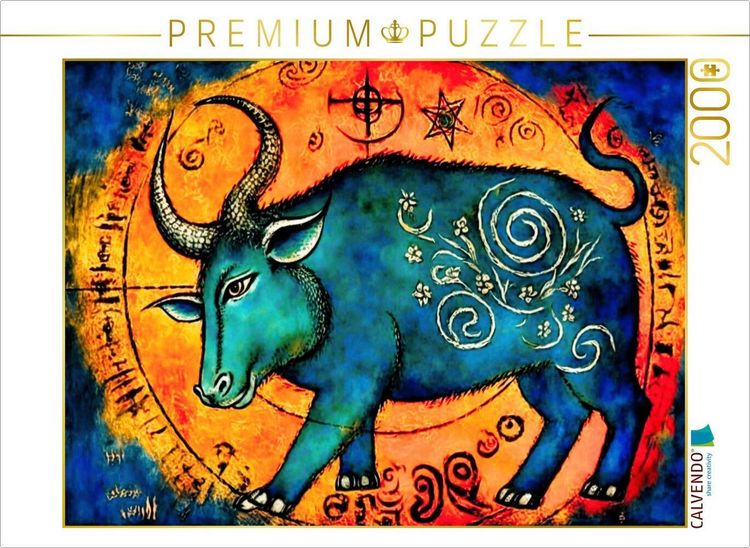 Produktbild: CALVENDO Puzzle Stier: 20. April - 20. Mai | 2000 Teile Lege-Gr&ouml;&szlig;e 90x67cm Foto-Puzzle f&uuml;r gl&uuml;ckliche Stunden