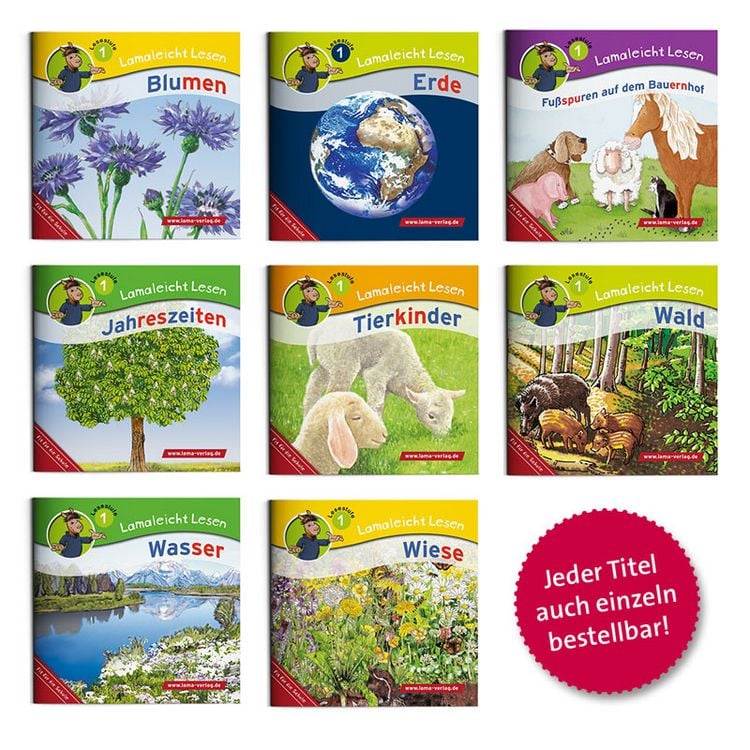 Produktbild: Lamaleicht Lesen Themenset Lesestufe 1