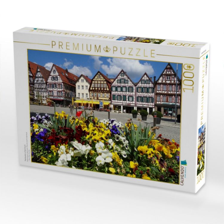 Produktbild: CALVENDO Puzzle Marktplatz in Bad Urach | 1000 Teile Lege-Gr&ouml;&szlig;e 64x48cm Foto-Puzzle f&uuml;r gl&uuml;ckliche Stunden