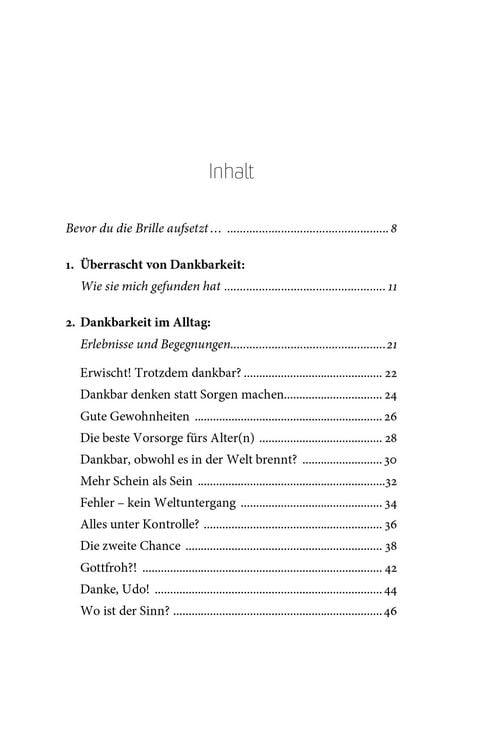 Produktbild: Die Brille der Dankbarkeit