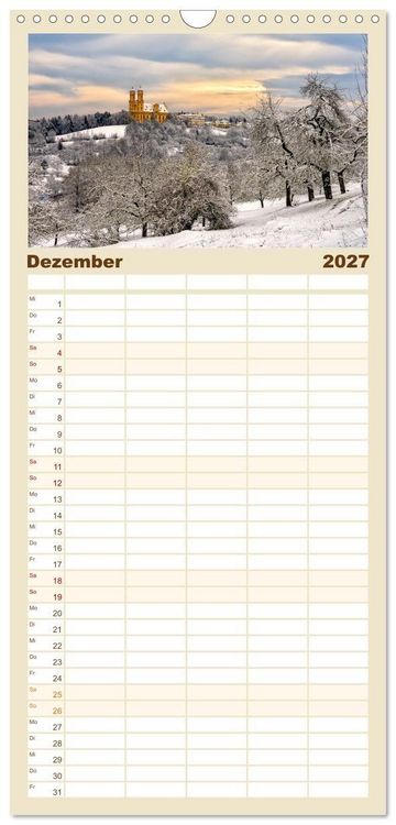 Produktbild: Familienplaner 2027 - Ellwangen - Jagst im Ostalbkreis mit 5 Spalten (Wandkalender, 21 x 45 cm) CALVENDO