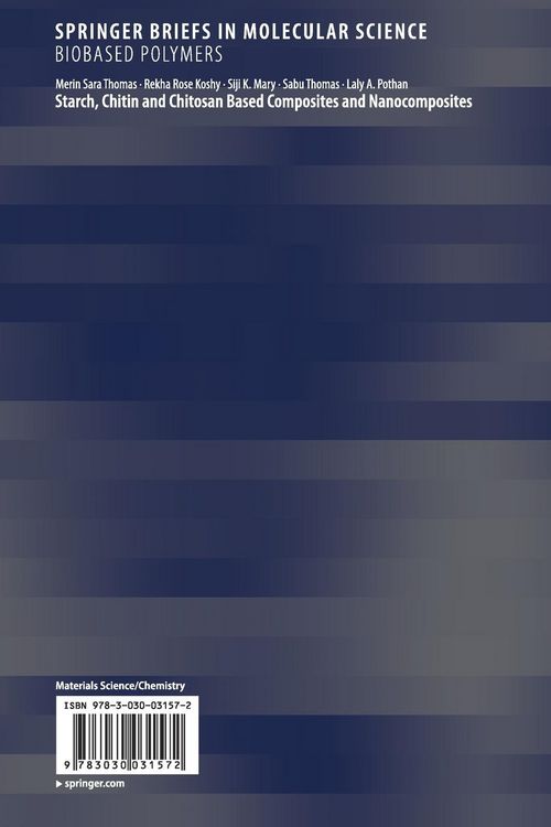 Produktbild: Starch, Chitin and Chitosan Based Composites and Nanocomposites