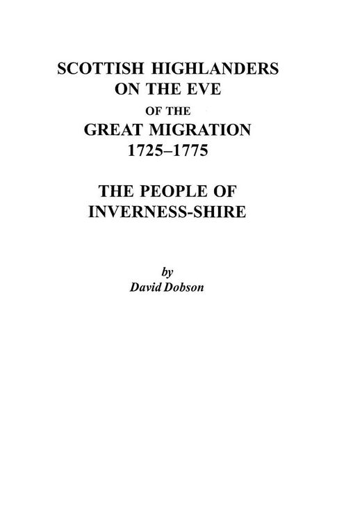 Produktbild: Scottish Highlanders on the Eve of the Great Migration, 1725-1775