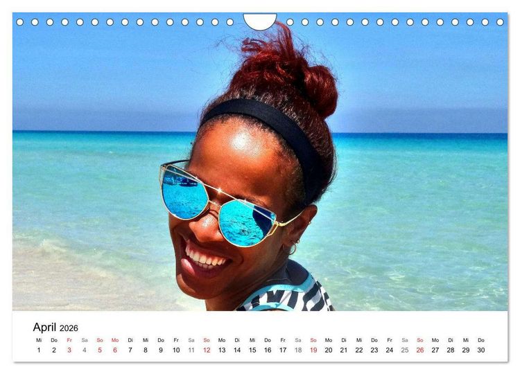Produktbild: Meeres-Lust - Strandnixen in Kuba (Wandkalender 2026 DIN A4 quer), CALVENDO Monatskalender
