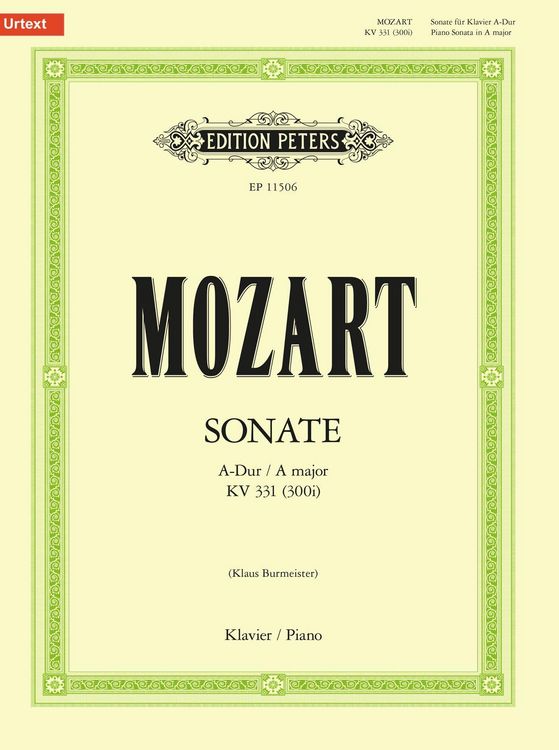 Produktbild: Sonate A-Dur KV 331 (300i)