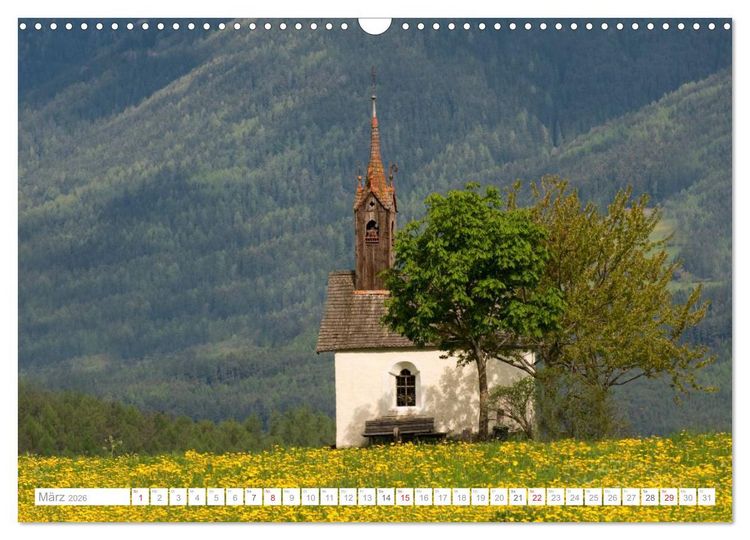 Produktbild: Bekannte und unbekannte Wanderziele in S&uuml;dtirol (Wandkalender 2026 DIN A3 quer), CALVENDO Monatskalender