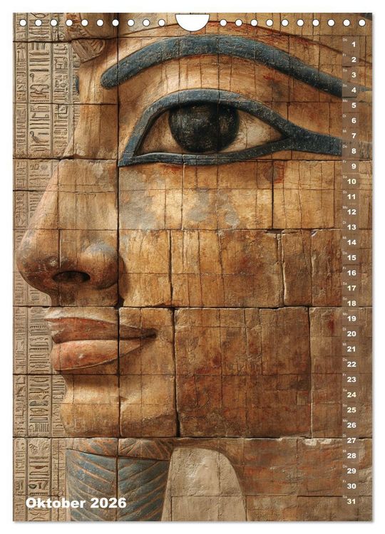 Produktbild: &Auml;gyptische Algorithmen - K&uuml;nstliche Intelligenz trifft auf das alte &Auml;gypten (Wandkalender 2026 DIN A4 hoch), CALVENDO Monatskalender
