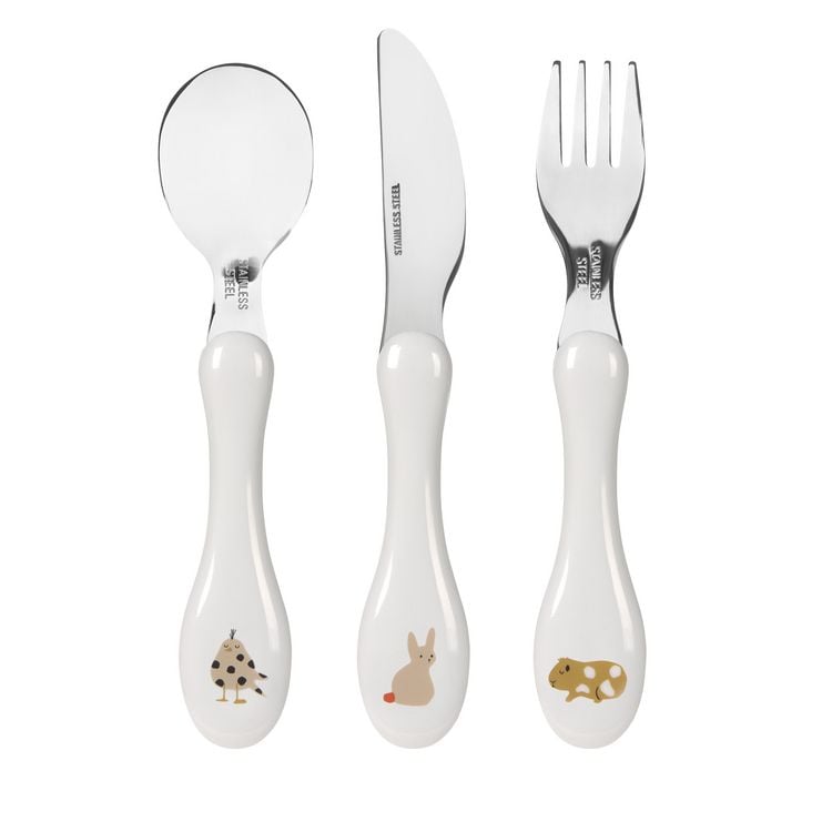 Produktbild: Cutlery 3 pcs Little Mateys spicy orange