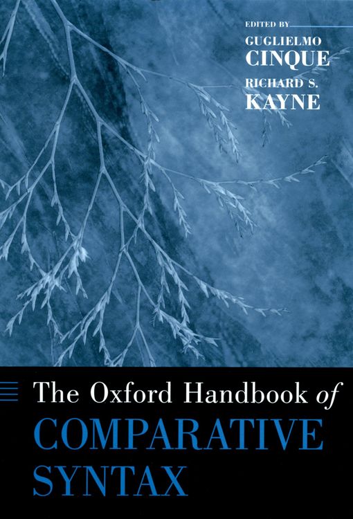 Produktbild: The Oxford Handbook of Comparative Syntax
