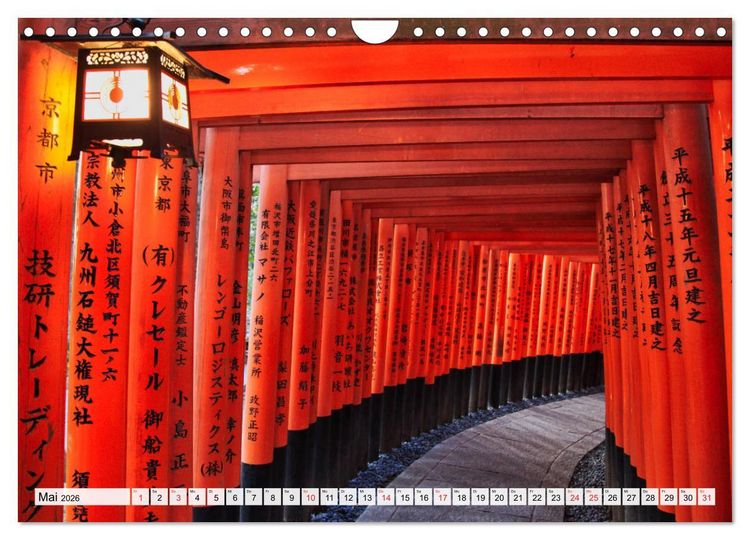 Produktbild: Kyoto Impressionen (Wandkalender 2026 DIN A4 quer), CALVENDO Monatskalender