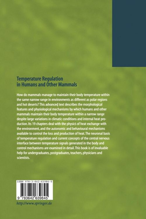 Produktbild: Temperature Regulation in Humans and Other Mammals