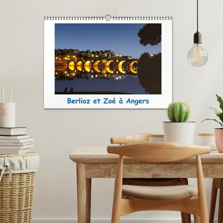 Produktbild: Berlioz et Zo&eacute; &agrave; Angers (Calendrier mural 2026 DIN A3 vertical), CALVENDO calendrier mensuel