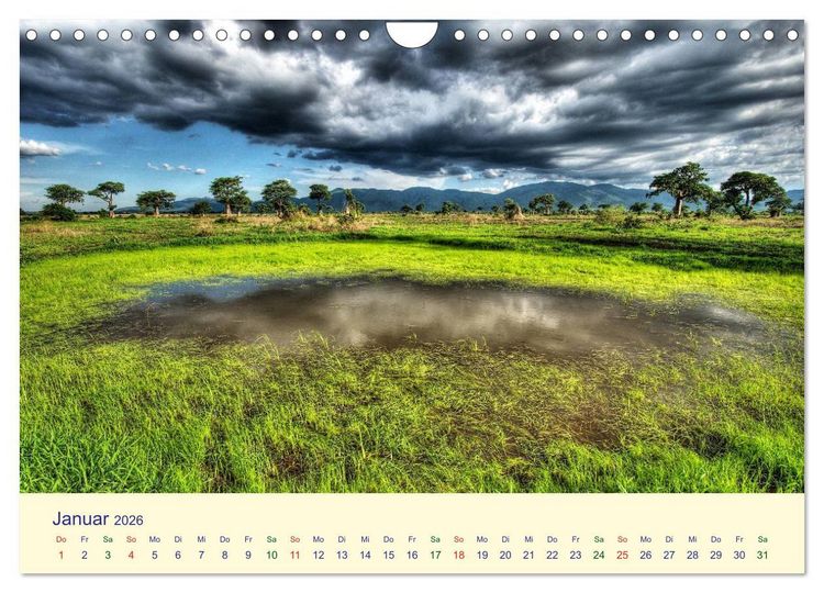 Produktbild: Faszination Afrikanischer Landschaften (Wandkalender 2026 DIN A4 quer), CALVENDO Monatskalender