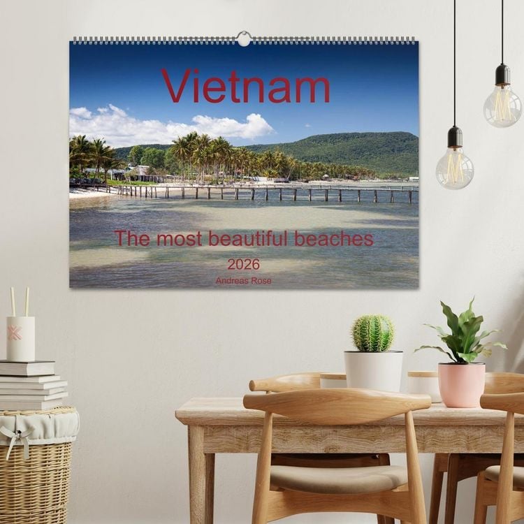 Produktbild: Vietnam`s most beautiful beaches (Wall Calendar 2026 DIN A2 landscape), CALVENDO 12 Month Wall Calendar