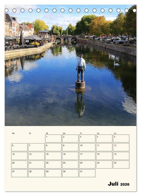 Produktbild: Amiens - Malerische, geschichtstr&auml;chtige Stadt (Tischkalender 2026 DIN A5 hoch), CALVENDO Monatskalender