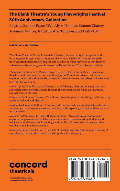 Produktbild: The Blank Theatre's Young Playwrights Festival 30th Anniversary Collection