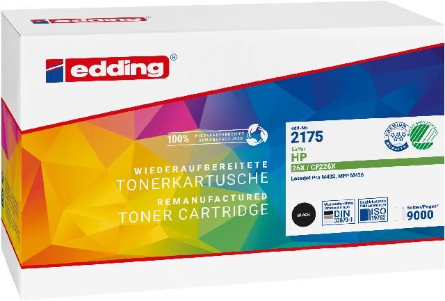 Produktbild: Edding Toner ersetzt HP 26X (CF226X) Kompatibel Schwarz EDD-2175 18-2175