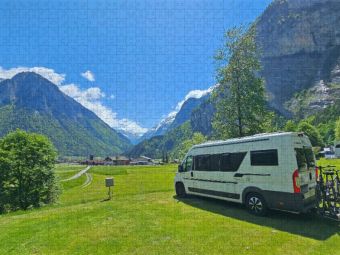Produktbild: CALVENDO Puzzle Campingplatz Aareschlucht | 2000 Teile Lege-Gr&ouml;&szlig;e 90x67cm Foto-Puzzle f&uuml;r gl&uuml;ckliche Stunden