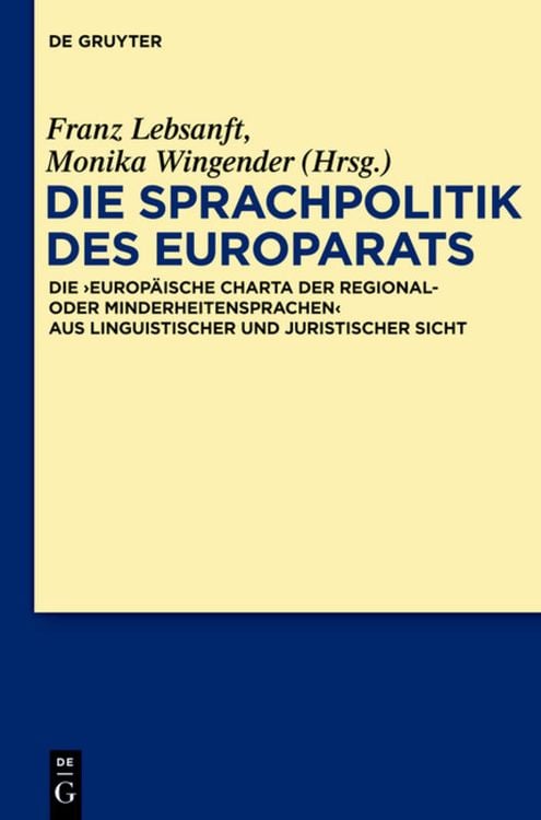 Produktbild: Die Sprachpolitik des Europarats