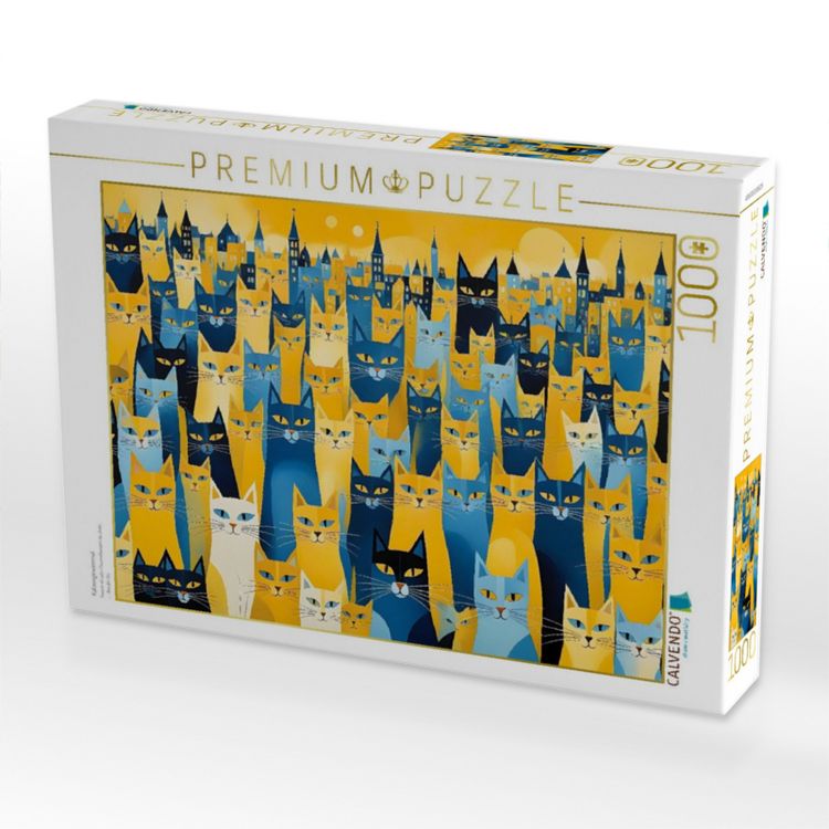 Produktbild: CALVENDO Puzzle Katzengewimmel | 1000 Teile Lege-Gr&ouml;&szlig;e 64x48cm Foto-Puzzle f&uuml;r gl&uuml;ckliche Stunden