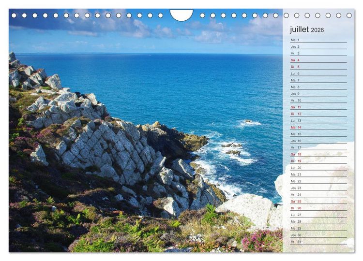 Produktbild: Bretagne La presqu'&icirc;le de Crozon (Calendrier mural 2026 DIN A4 vertical), CALVENDO calendrier mensuel