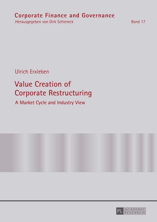 Produktbild: Value Creation of Corporate Restructuring
