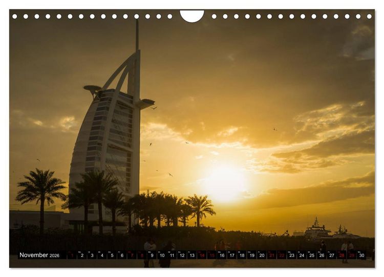 Produktbild: Dubai W&uuml;stenstadt (Wandkalender 2026 DIN A4 quer), CALVENDO Monatskalender
