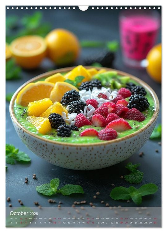 Produktbild: Smoothie Bowl Bliss (Wall Calendar 2026 DIN A3 portrait), CALVENDO 12 Month Wall Calendar