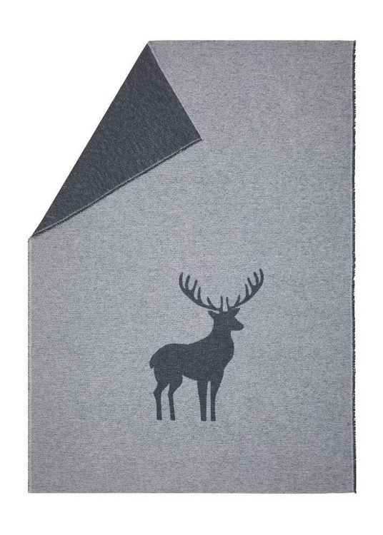 Produktbild: Flanelldecke "Hirsch Struktur" (GRS)