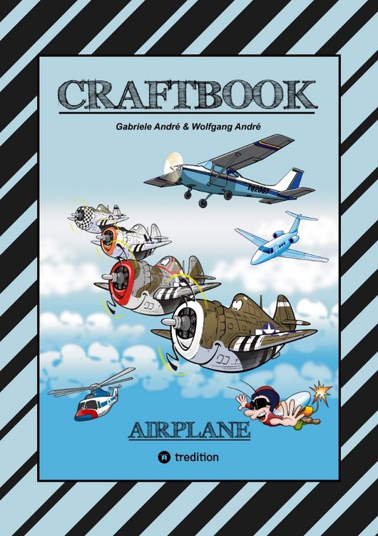 Produktbild: Craftbook - 100 Tolle Motive der Luftfahrt - Kreativ Lernen und Malen - R&auml;tsel - Spiele - Aufgaben - Flugzeuge