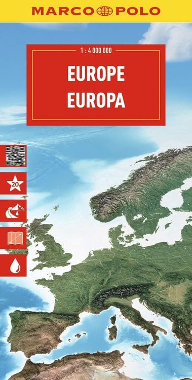 Produktbild: MARCO POLO Reisekarte Europa 1:4 Mio.