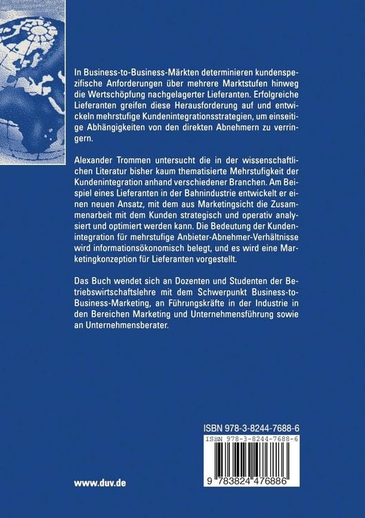 Produktbild: Mehrstufige Kundenintegration in Wertsch&ouml;pfungssystemen