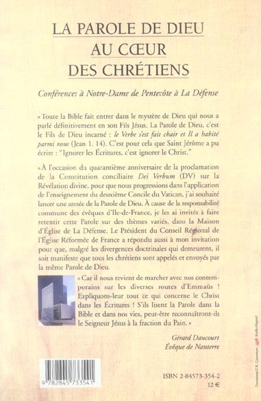 Produktbild: La parole de Dieu au coeur des chr&eacute;tiens