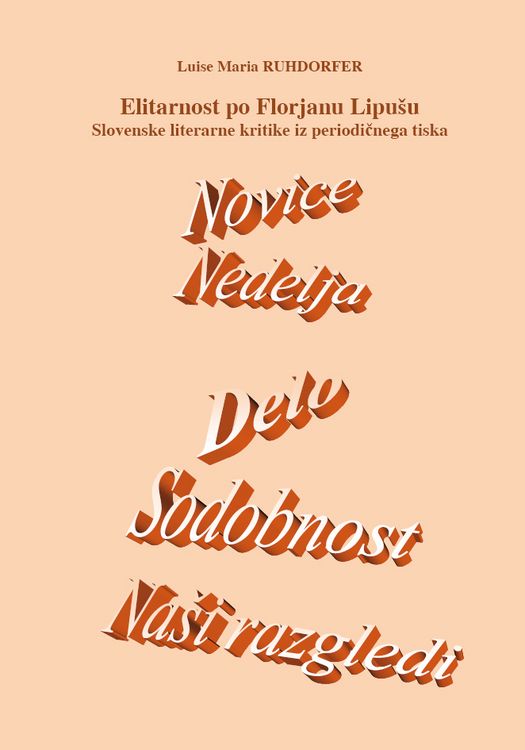 Produktbild: Elitarnost po Florjanu Lipu&scaron;u