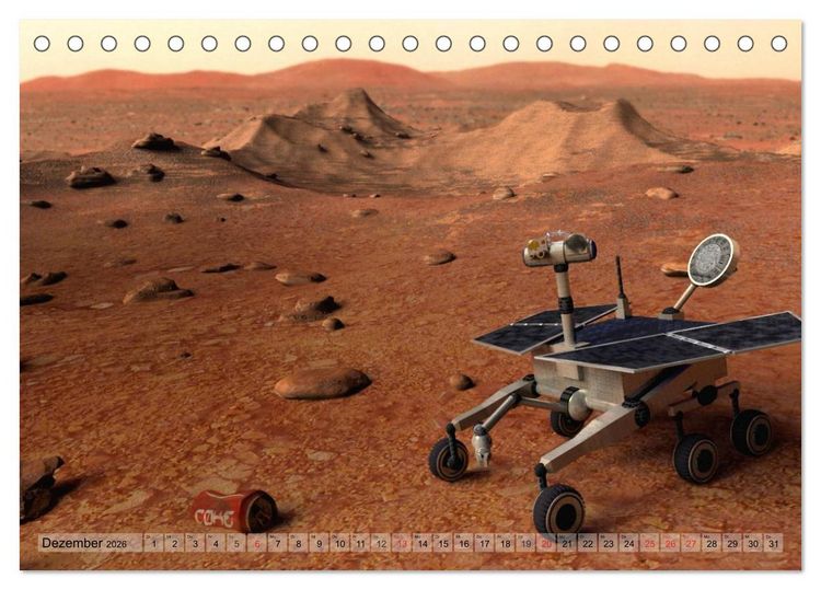 Produktbild: Zukunftswelten (Science Fiction) (Tischkalender 2026 DIN A5 quer), CALVENDO Monatskalender
