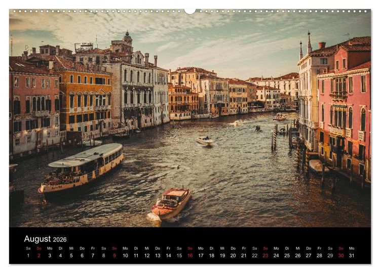 Produktbild: Traumstadt Venedig (hochwertiger Premium Wandkalender 2026 DIN A2 quer), Kunstdruck in Hochglanz