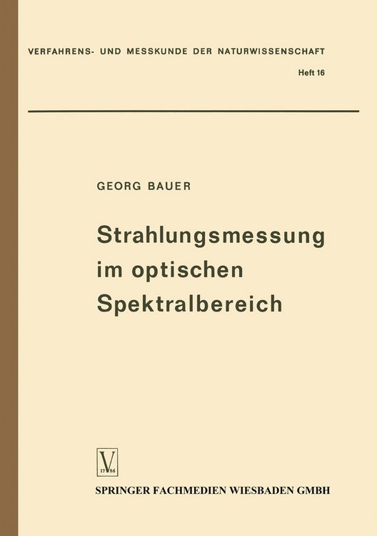 Produktbild: Strahlungsmessung im optischen Spektralbereich