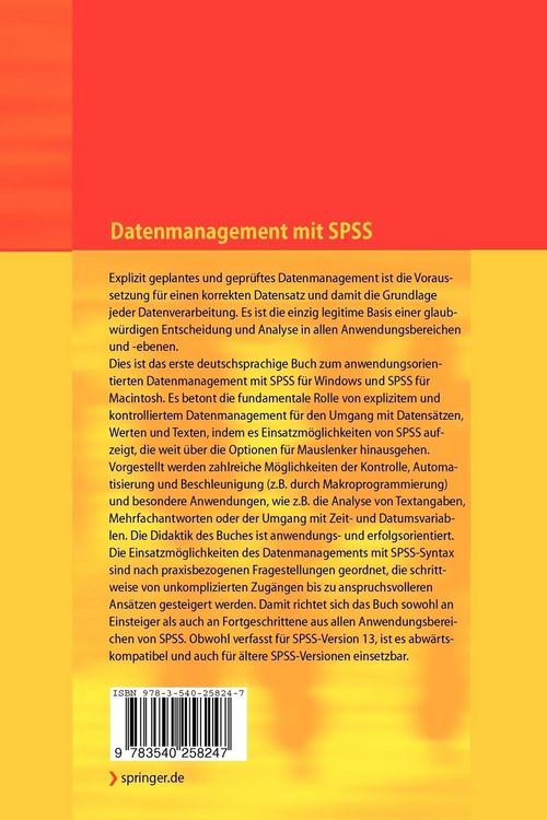 Produktbild: Datenmanagement mit SPSS
