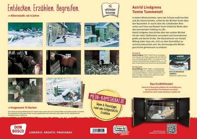 Produktbild: Tomte Tummetott. Kamishibai Bildkartenset