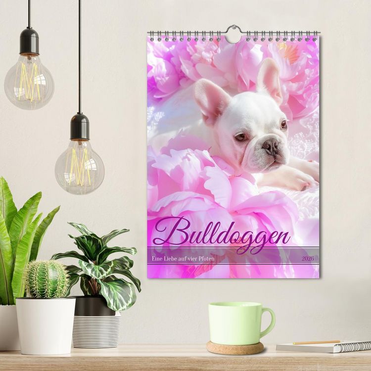 Produktbild: Bulldoggen (Wandkalender 2026 DIN A4 hoch), CALVENDO Monatskalender