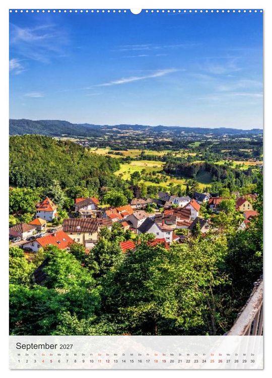 Produktbild: Lindenfels im Odenwald (Wandkalender 2027 DIN A2 hoch), CALVENDO Monatskalender