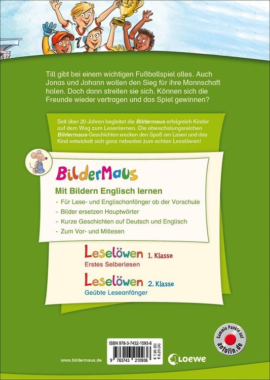 Produktbild: Bildermaus - Mit Bildern Englisch lernen - Fußballgeschichten - Football Stories