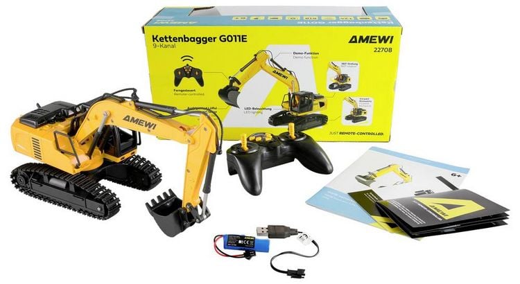 Produktbild: Amewi 1:24 Baufahrzeug Baufahrzeug mit Lichteffekt